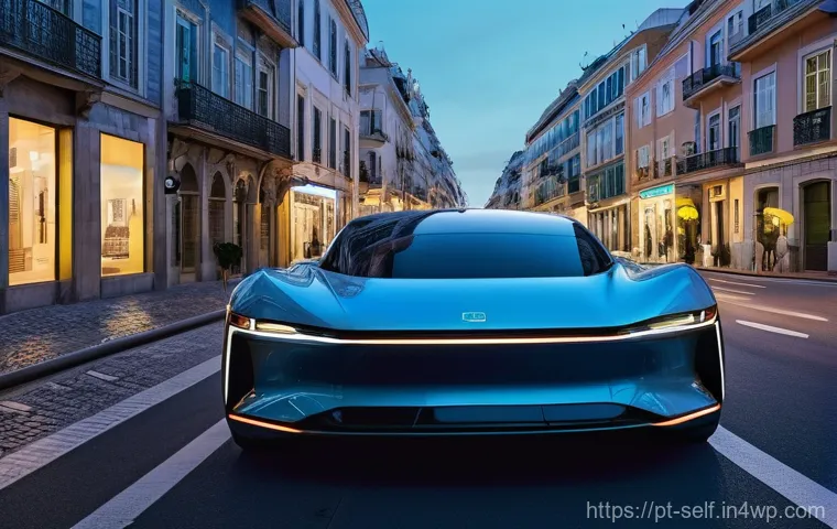 자율주행차의 주행 데이터 활용 방안 - **Prompt 1: The Invisible Guardians of the Road**
    "A futuristic, sleek autonomous car glides smo...