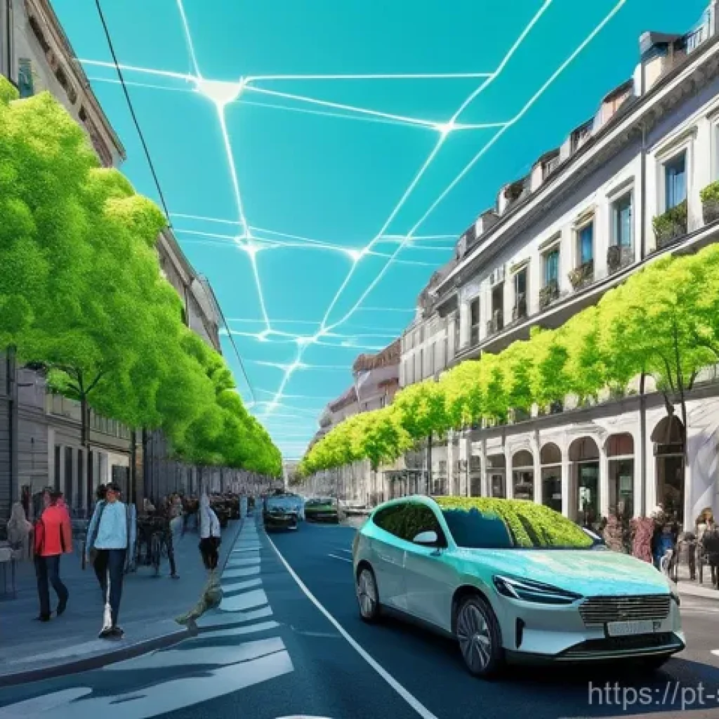 라이다와 레이더의 차이점 분석 - **Lidar's Urban Precision:**
    "A sophisticated autonomous vehicle is navigating a bustling urban ...