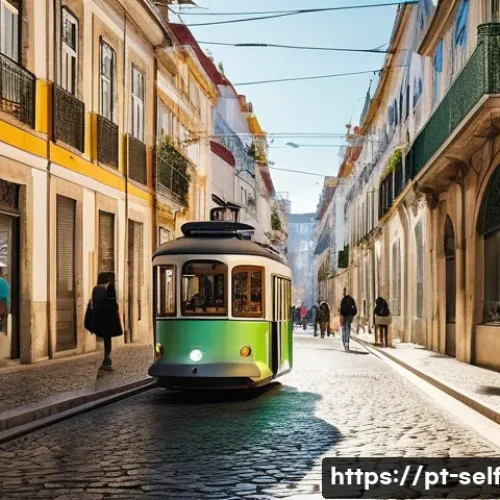 자율주행차의 지역별 요구 사항 분석 - **Prompt:** A vibrant, futuristic street scene in Lisbon, Portugal, featuring autonomous vehicles sm...